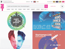 Tablet Screenshot of muenchenticket.de